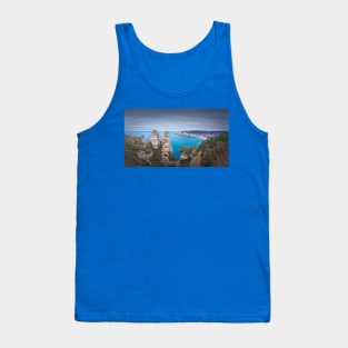 Beautiful Etretat panoramic view Tank Top